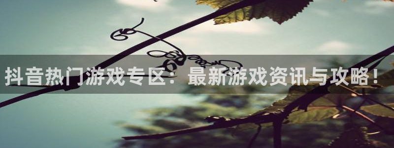优贝娱乐注册账号：抖音热门游戏专区：最新游戏资讯与攻略！